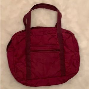 American Apparel Maroon Vintage Duffle Bag